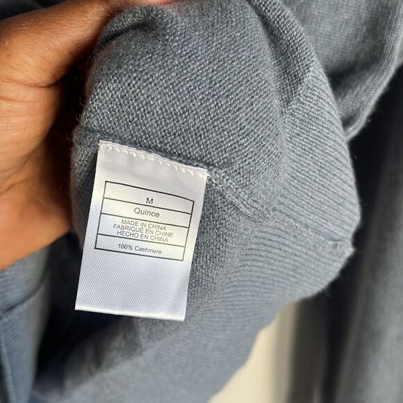 NEW Quince Mongolian Shrunken Cashmere Sweater - Picture 5 of 8